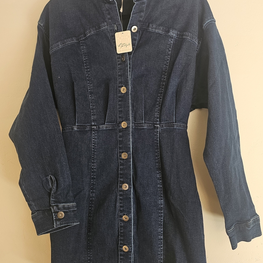 Denim Button-Up Women's Jacket